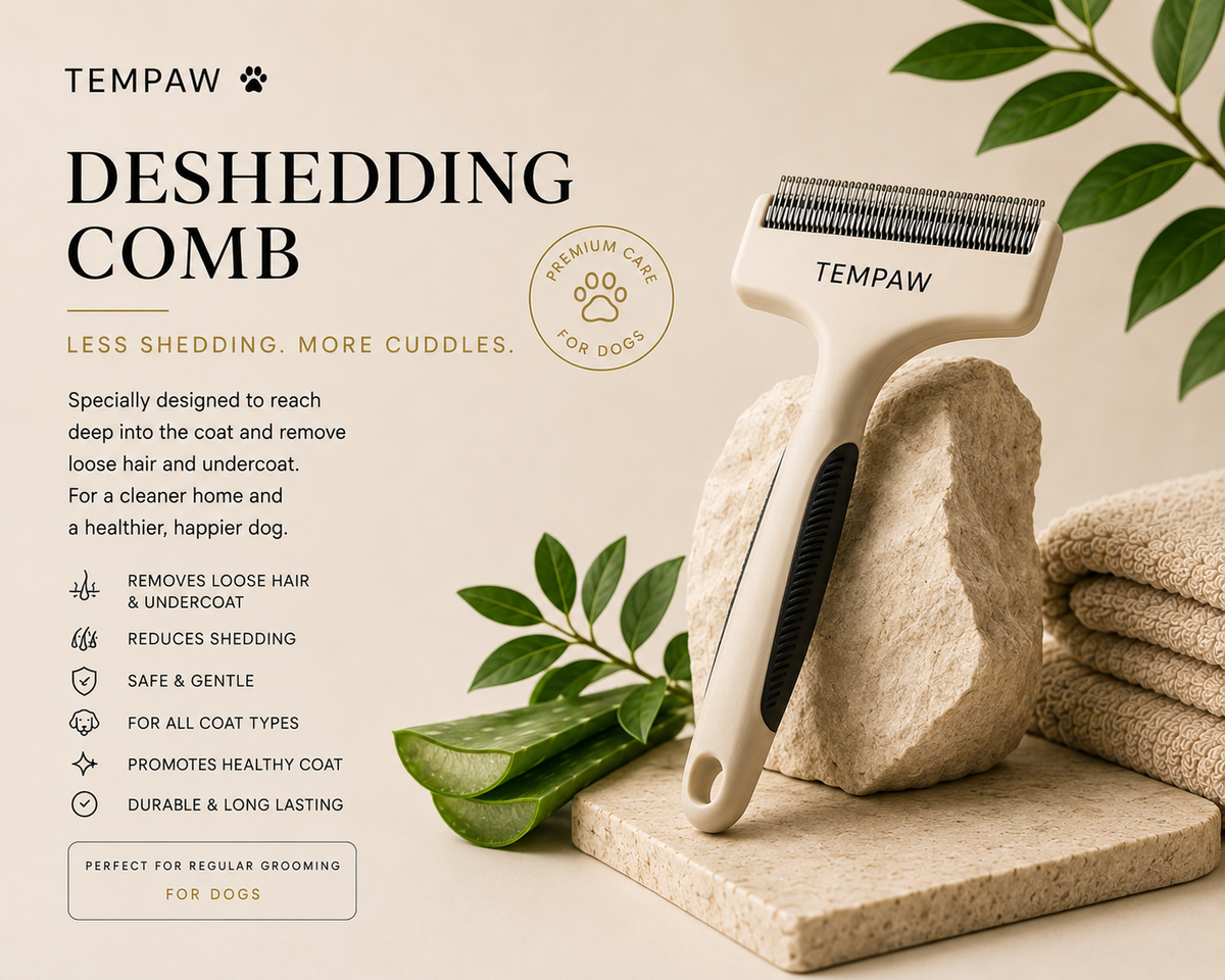 Tempaw deshedding comb
