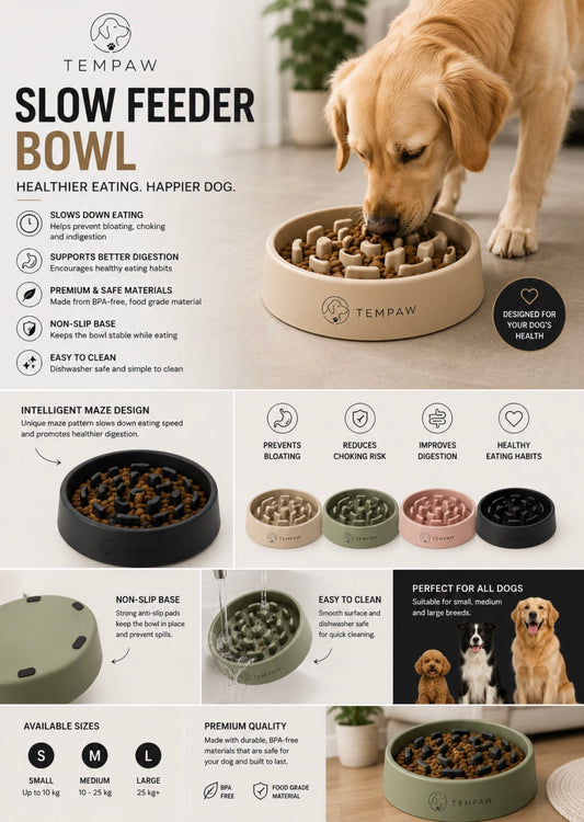 TEMPAW Slow Feeder Bowl